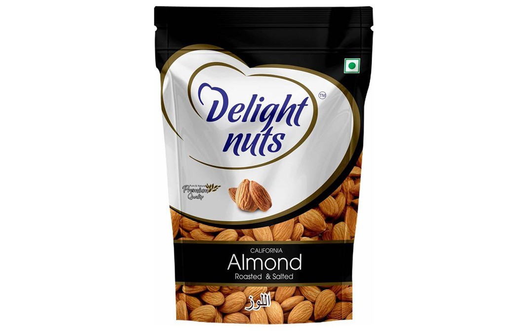Delight Nuts California Almond Roasted & Salted   Pack  200 grams